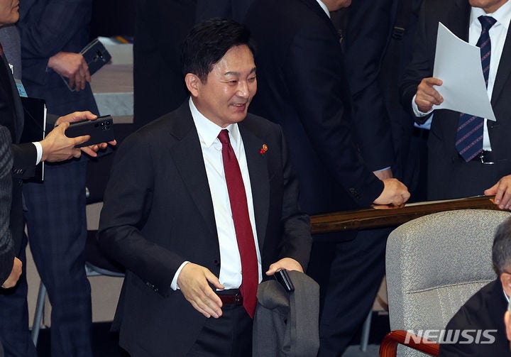 <b>원희룡</b>, '<b>이재명 지역구</b>' 인천서 "돌덩이 하나가 길 막아…치울 것"