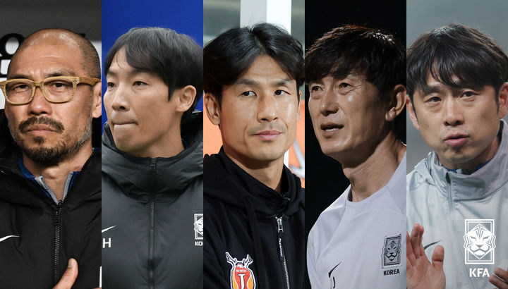 '임시' <b>황선홍</b>호, 3월 A매치 대비 시작…정조국 등 코치진 K리그 현장 찾아