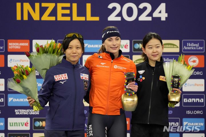<b>김민선</b>, <b>스프린트</b>·올라운드 500m <b>1차</b> 동메달
