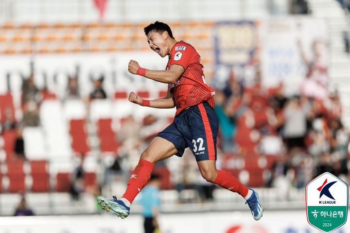 <b>김천 정치인</b>, K리그1 6라운드 MVP…1부에서 첫 멀티골