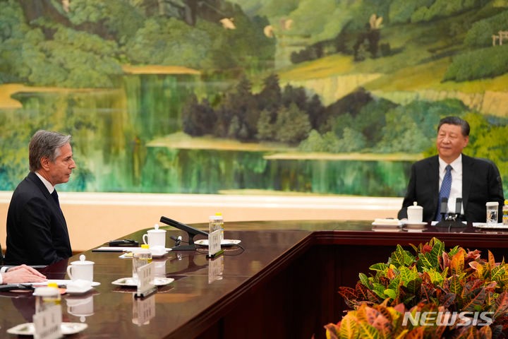 <b>시진핑</b>, <b>블링컨</b>과의 회담서 "미-중, 경쟁자 아닌 <b>파트너</b> 돼야"(종합2보)
