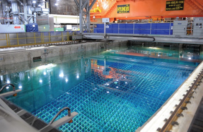 [Sejong=Newsis] This is an interior photo of the Gori 3 nuclear reactor wet storage facility.(Photo=Provided by Korea Hydro & Nuclear Power) *Prohibition of redistribution and DB usage