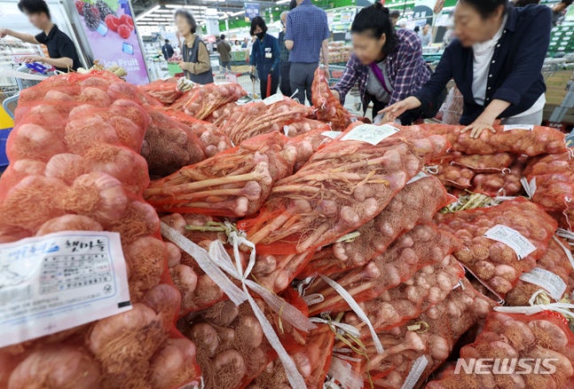 [Seoul=Newsis] Reporter Hong Hyo-sik = The government is proactively responding to factors of price instability in the mid-year. For some crops with poor crop yields, such as garlic and onions, the government is promoting stockpiling in response to supply situations, while using stockpiling and distribution control quantities to manage cabbage supply. The photo