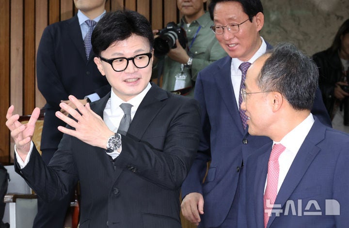 <b>한동훈</b> "<b>이재명</b> 1심 선고 전 김 여사 관련 국민 요구 <b>해소해야</b>"
