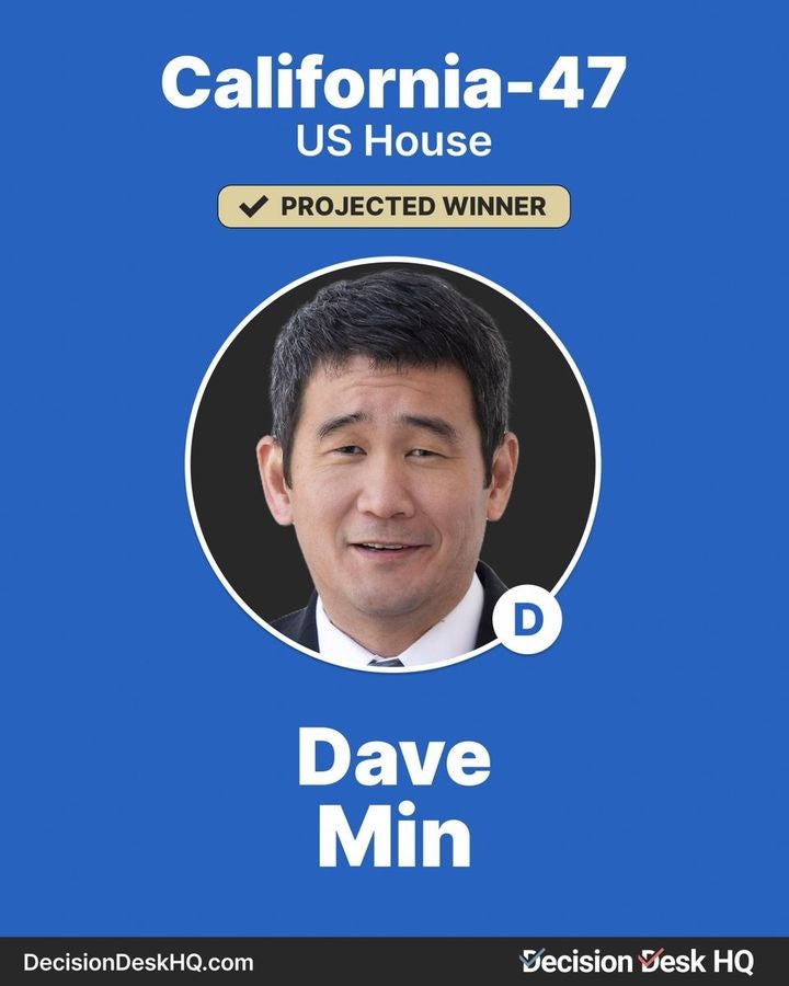 美민주 데이브 민 연방<b>하원</b> 입성…한국계 네번째 당선