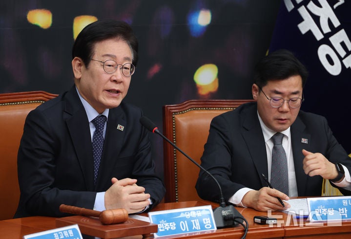<b>이재명</b> "<b>채해병 특검법</b> 신속하게 재추진… 與, 양심 있음 반대하지 말길...