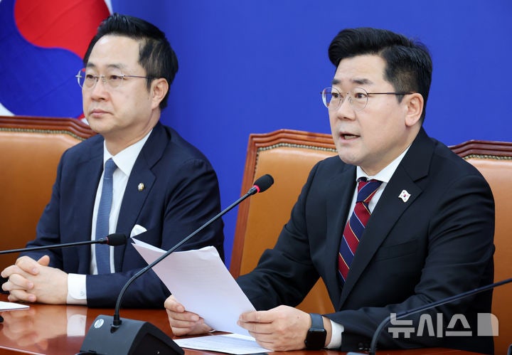 <b>박찬대</b>, 與 지도부 윤 접견에 "<b>내란 공범</b> 자인"