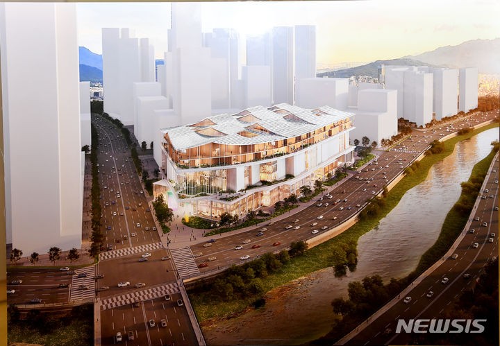 [Gwangju = Newsis]Ryu Hyung -Geun Reporter ='Hyundai Gwangju'建築設計，該設計建於前面，在Gwangju的Gwangju City Hall的營業室建造，並於22日發行“現代Gwangju”是一位建築師，贏得了弗里茨克獎，這是建築界的諾貝爾獎。