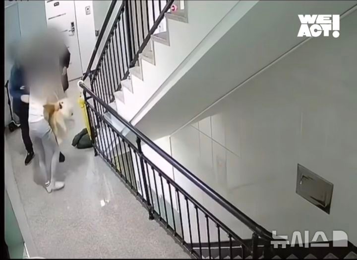 [김포=뉴시스] 정일형 기자 = 사건 당일 모습. (사진은 동물구조단체 사단법인 위액트 제공) 
