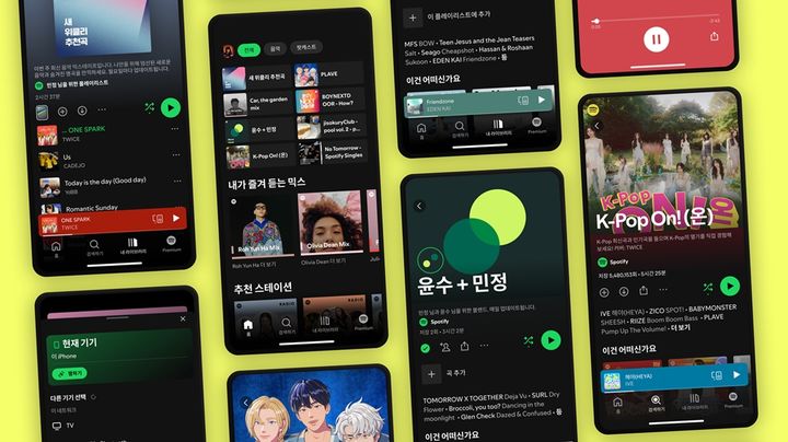 [서울=뉴시스] 스포티파이 주요 기능.(사진 = 스포티파이 제공) 2024.10.11.*재판매 및 DB 금지