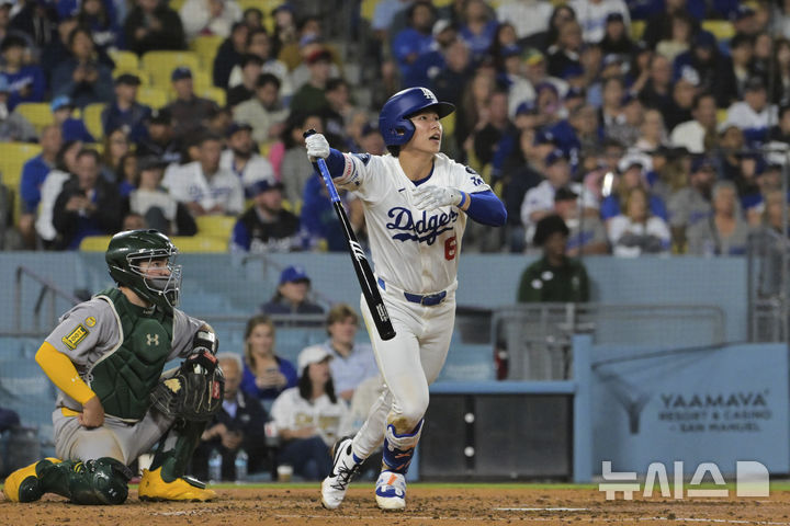 <b>다저스 김혜성</b>, MLB 데뷔 '첫 <b>홈런</b>' 신고…2타수 2안타 맹활약