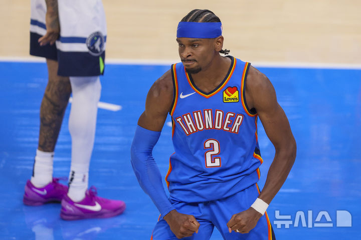 '길저스알렉산더 38점' NBA <b>오클라호마시티</b>, <b>서부 결승</b>서 2연승