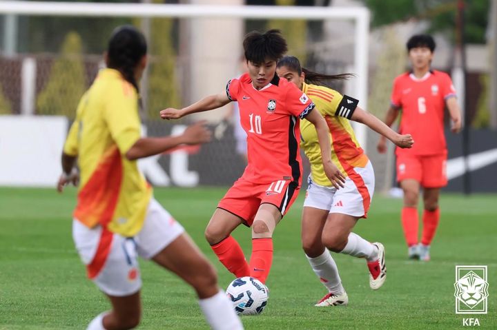 '홈 데뷔전' <b>여자축구</b> 대표팀, 콜롬비아와 친선 경기서 0-1 석패