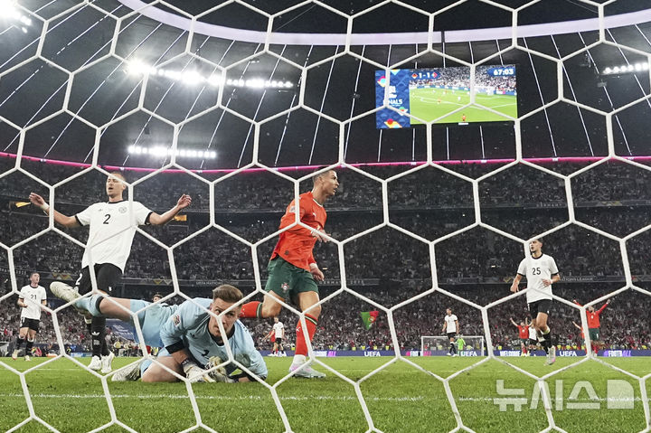 '<b>호날두</b> <b>결승골</b>' 포르투갈, 독일에 2-1 역전승…UNL 결승행
