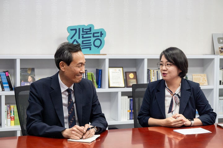 용혜인 "민생회복<b>지원</b>금, 보편 지급해야"…우상호 "추경 신속 집행"