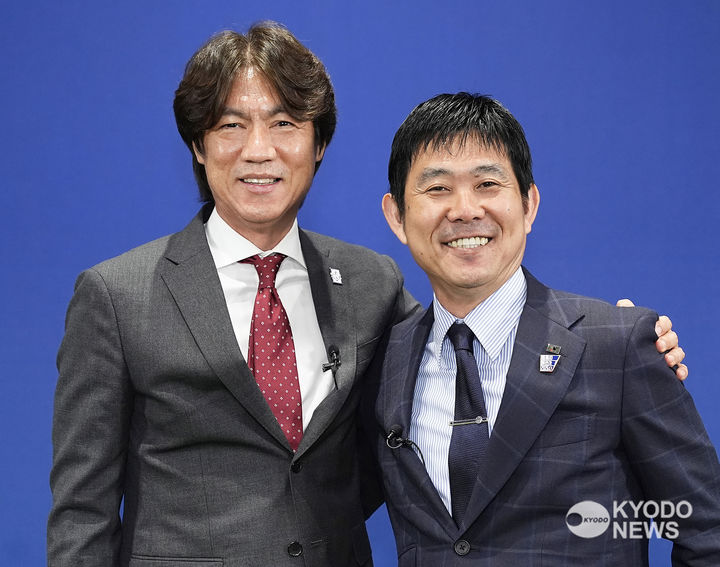 <b>홍명보</b>-<b>모리야스</b> 한일 축구대표팀 <b>감독</b>, 수교 60주년 특별 대담
