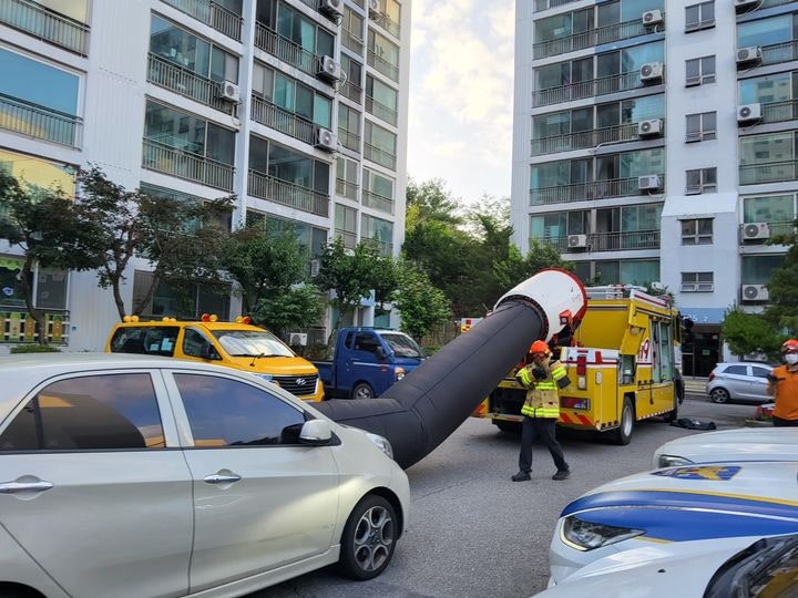 <b>남양주 아파트</b> 지하주차장서 불…일부 세대 단전