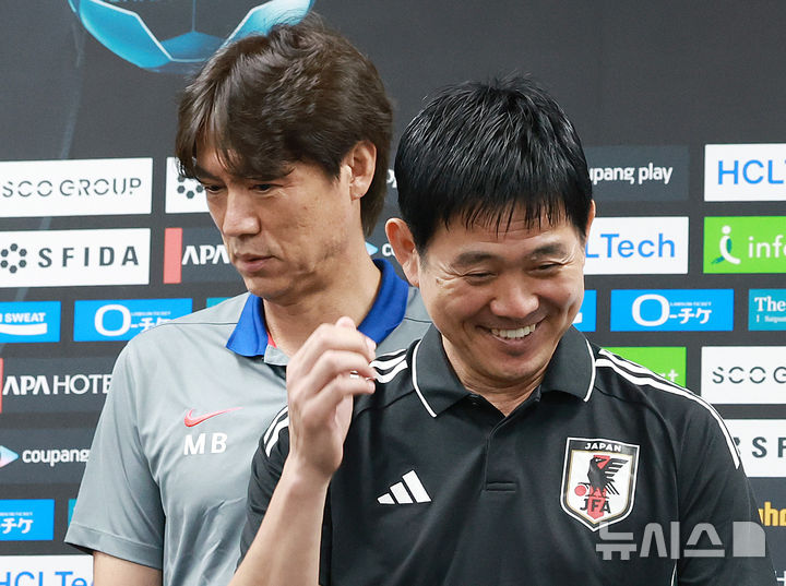 '동료이자 <b>라이벌</b>' <b>홍명보</b>·<b>모리야스</b> "월드컵 결승서 만났으면"