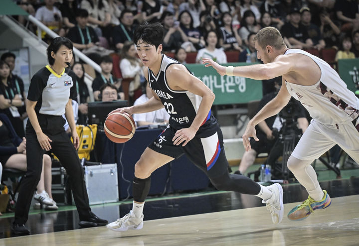 '<b>이현중</b>·<b>여준석</b> 45점 합작' 한국 농구, 카타르 95-78 제압…평가전 4전...