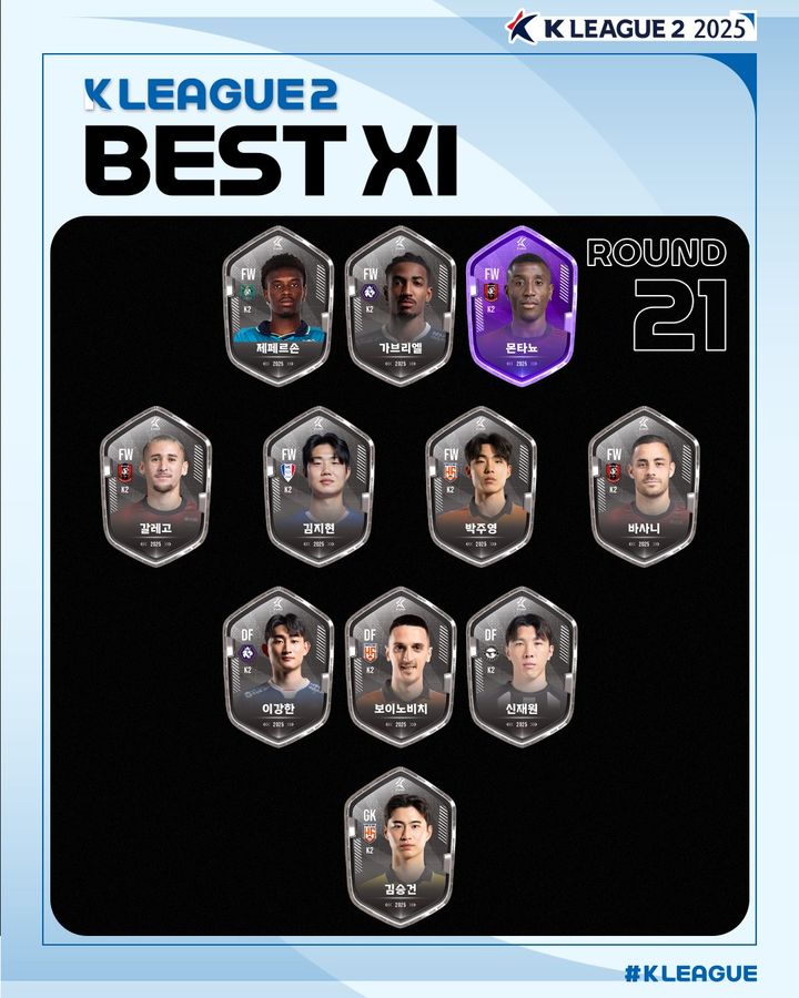 FC서울 <b>린가드</b>, <b>K리그1</b> 22R <b>MVP</b>…<b>K리그</b>2는 부천 몬타뇨