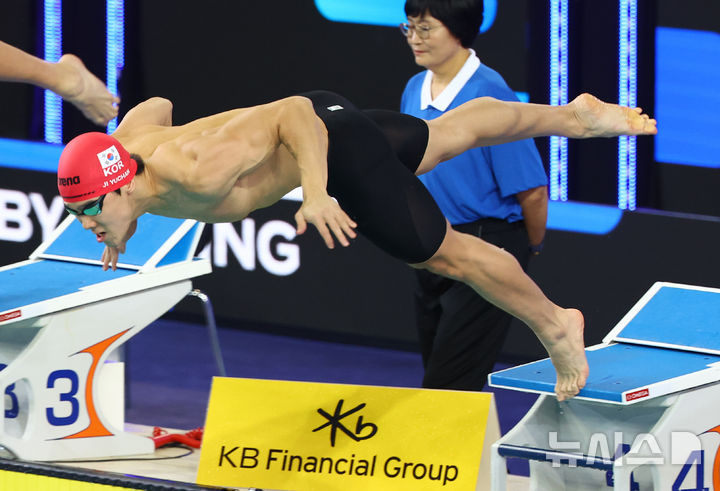 지유찬, 한국 선수 첫 <b>세계선수권</b> <b>자유형</b> 50ｍ 결선서 '7위'