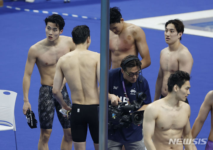 한국 남자 혼계영 400m, <b>세계</b><b>선수권</b> 사상 첫 결승서 7위