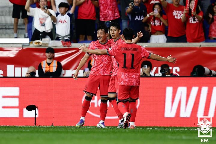 '<b>손흥민 1골 1도움</b>' 홍명보호, 미국과 평가전서 2-0 승리