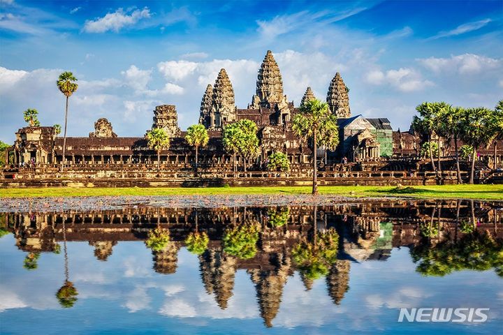 [서울=뉴시스] 캄보디아 씨엠립의 앙코르와트. (사진=교원투어 여행이지 제공)