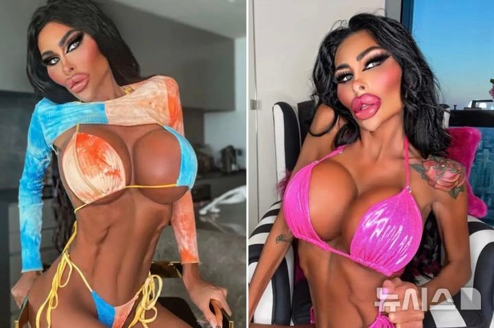 [뉴시스] '인간 바비'가 되기 위해 과도한 성형수술을 받은 호주 여성이 화제다. (사진=더선) 2025.10.30