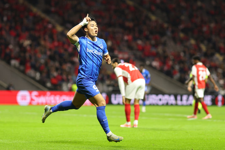'오현규 시즌 7호골' 헹크, UECL서 브라가에 4-3 역전승