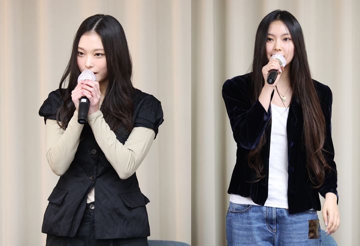 [서울=뉴시스] 뉴진스 혜인, 해린. (사진 = 뉴시스 DB) 2025.11.12. photo@newsis.com *재판매 및 DB 금지