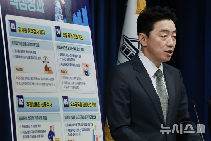 대통령실 "내년 상반기 감사원 <b>정책감사 폐지</b>…직권남용죄도 개정"
