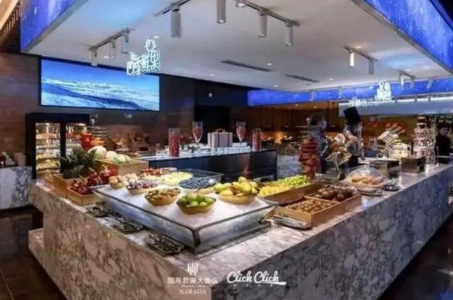 [뉴시스] 항저우 궈쇼우쥔란 호텔 뷔페 레스토랑 사진 (사진=메트로폴리스 데일리 캡처) *재판매 및 DB 금지