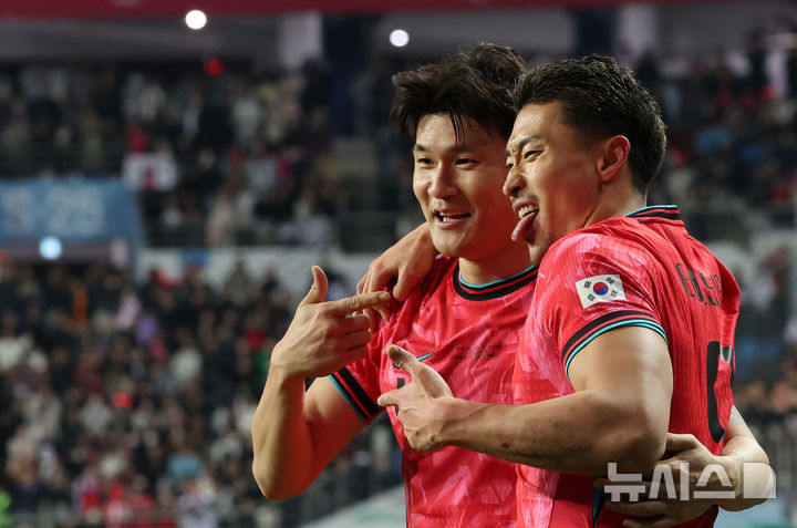 'A매치 복귀전서 득점포' <b>조규성</b> "<b>집념</b>으로 넣었다"(종합)