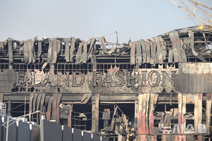 이랜드월드 "물류센터 화재, 대체물류로 정상화 속도…영업 정상화에 총력"