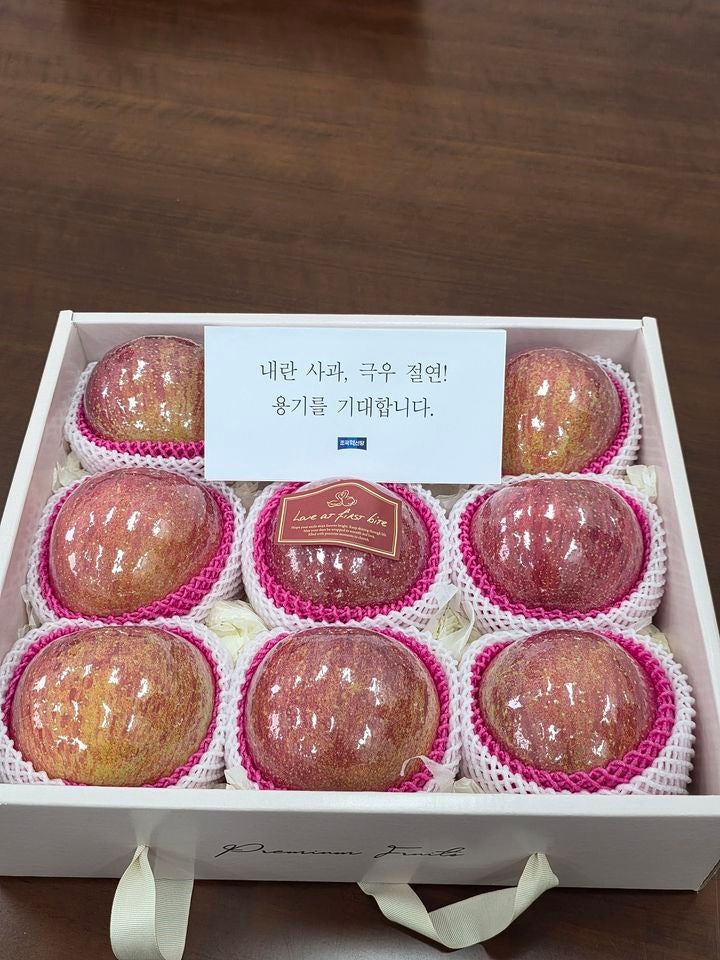 <b>조국혁신당</b> "국힘, 답례품 '사과' 반송…내란 사과 거부감 표해"