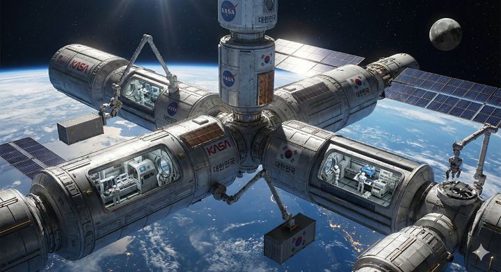 우주항공청은 16일 서울 광화문에서 기자간담회를 열고 '대한민국 우주과학탐사 로드맵'을 발표했다.사진은 기사의 이해를 돕기 위해 AI로 생성된 이미지.(사진=제미나이) *재판매 및 DB 금지