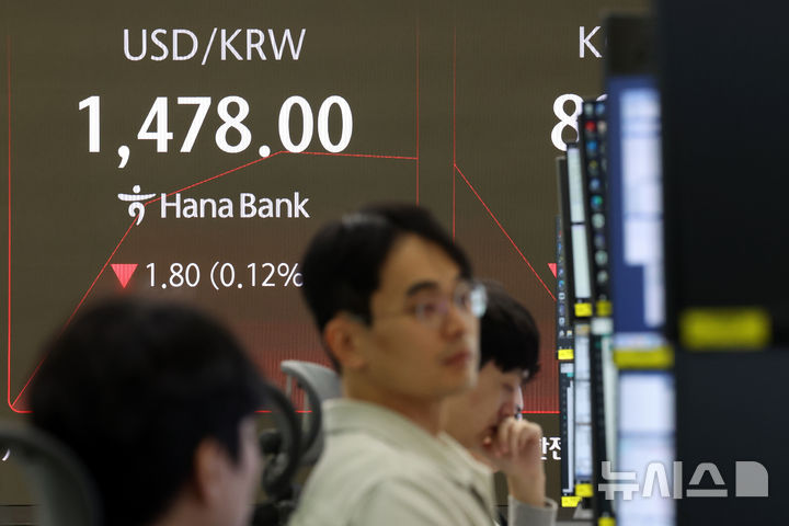 [서울=뉴시스] 조성우 기자 = 코스피는 전 거래일(4056.41)보다 66.81포인트(1.65%) 하락한 3989.60에 개장한 18일 오전 서울 중구 하나은행 딜링룸 전광판에 지수가 표시되고 있다.코스닥 지수는