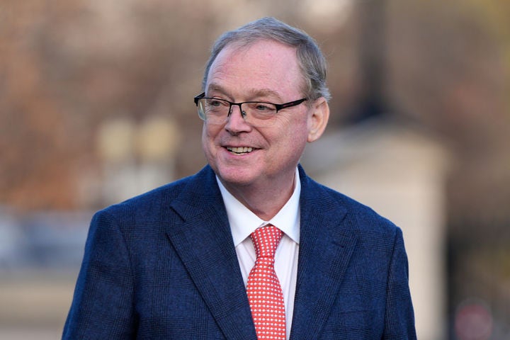 [워싱턴=AP/뉴시스] 케빈 해싯 미국 백악관 국가경제위원회 위원장이 지난 4일(현지 시간) 미국 워싱턴DC 백악관에서 폭스뉴스와 인터뷰하고 있다.해싯 위원장은 21일 물가상승률이 연방준비은행 목표치를 밑돌고 있다