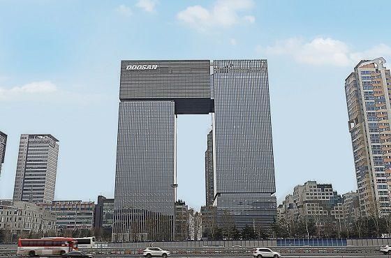 경기도 성남시 분당구 소재 분당두산타워 전경.(사진=두산) *재판매 및 DB 금지