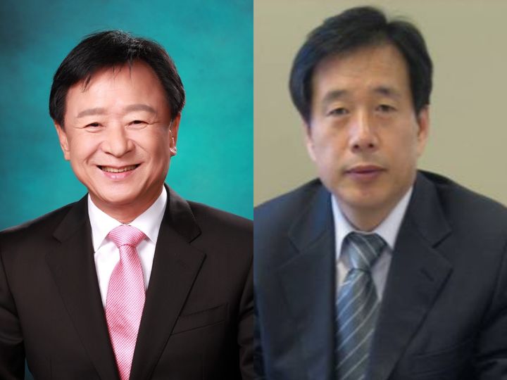 [서울=뉴시스] 국제코리아재단은 제27회 세계코리아포럼대회 의장으로 심상만 코텍 회장과 박의돈 실라인프라텍 회장을 선임했다고 23일 밝혔다. 왼쪽 심상만 회장, 오른쪽 박의돈 회장