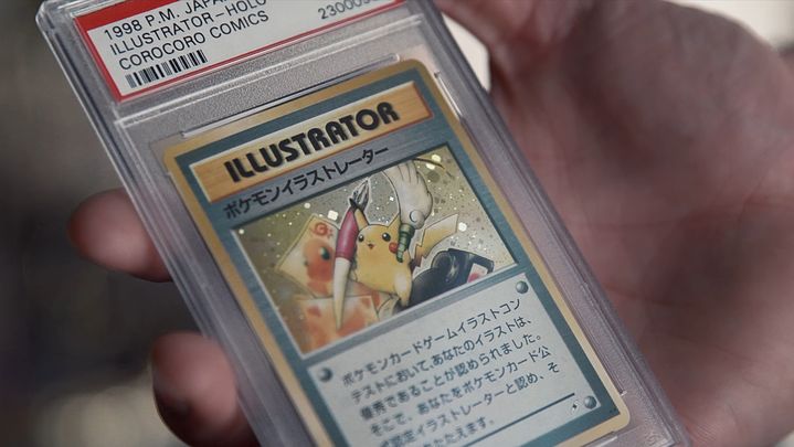 [뉴시스] 구독자 2350만 명을 보유한 유튜버 로건 폴이 '가장 비싼 포켓몬 트레이딩 카드 거래'로 기네스 세계기록을 세웠다.카드 감정 최초로 'PSA 10'등급을 받았다고 알려졌다.(사진=유튜브 채널 'Log