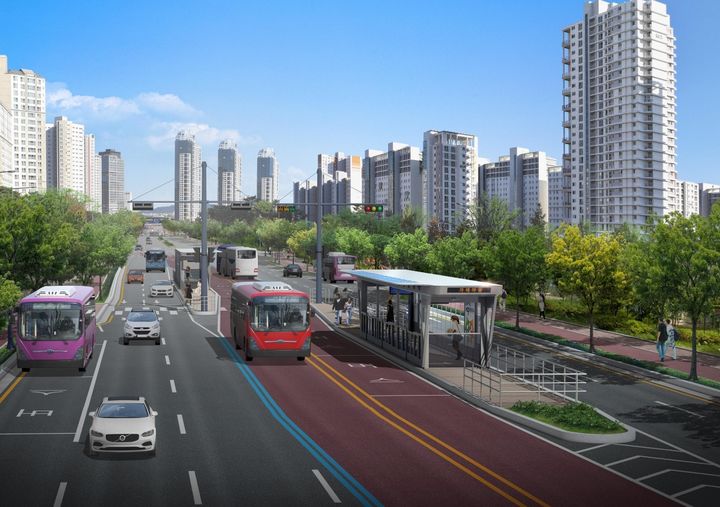 [뉴시스=세종] 세종-공주BRT 가름로 정류장 조감도(뉴시스 DB).photo@newsis.com *재판매 및 DB 금지