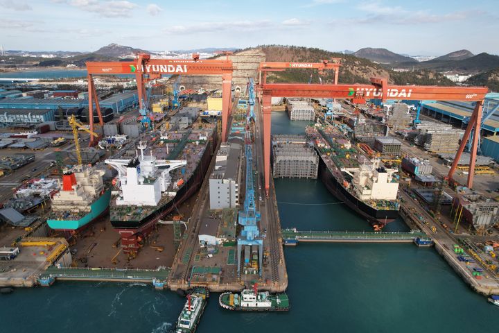 [영암=뉴시스] 전남 영암 HD현대삼호 조선소 전경.(사진=HD현대) 2026.01.02  *재판매 및 DB 금지 *재판매 및 DB 금지