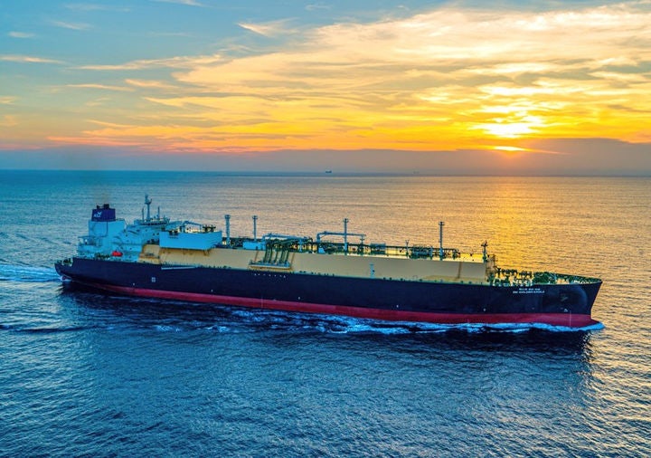 [서울=뉴시스] 대한해운엘엔지(대한해운 자회사) LNG 운반선 에스엠 골든이글(SM GOLDEN EAGLE)호.2026.01.16.(사진=대한해운 제공)  *재판매 및 DB 금지