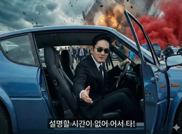 삼성전자 주가가 17만원을 돌파하며 사상 최고가를 경신하자, 온라인 커뮤니티에서는 이재용 회장이 고점에 물린 투자자들을 직접 구조하러 온다는 설정의 AI 생성 이미지가 공유되며 큰 화제를 모으고 있다. 사진 온라인