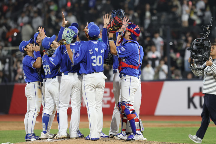 삼성, 2-1로 KT 꺾고 연승 행진 제지…한화, 두산 누르고 3연패 탈출(종합)