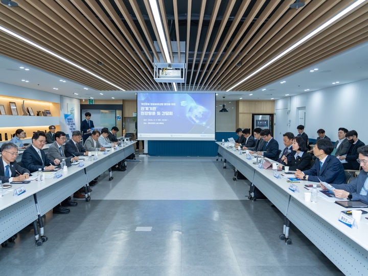[서울=뉴시스] 개인정보보호위원회는 9일 서울 금천구 파이오링크에서 개인정보·정보보호 기업 현장간담회를 개최했다. (사진=개인정보보호위원회 제공) 2026.04.09. photo@newsis.com *재판매 및 DB