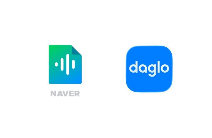 [서울=뉴시스] 클로바노트, 다글로 CI. *재판매 및 DB 금지