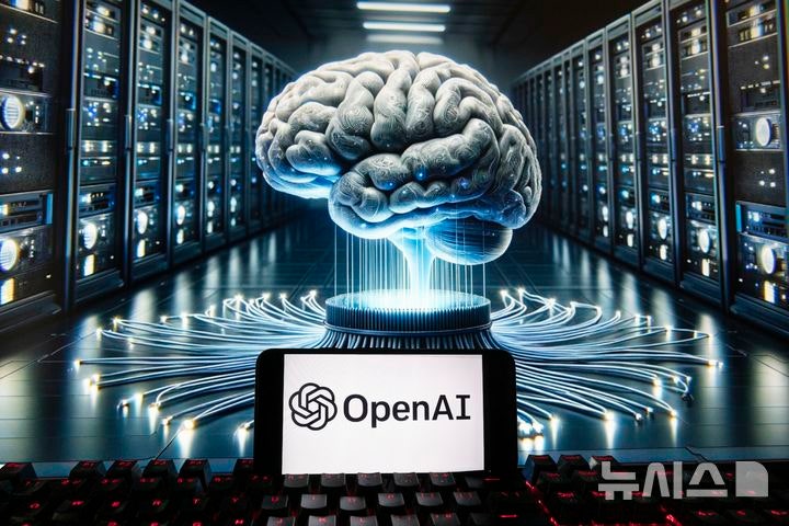 [보스턴=AP/뉴시스] 미국의 오픈AI가 사이버 보안·방어 체계에 특화된 최신 AI 모델을 일본 정부·기업에 공급하기로 했다.사진은 2023년 12월8일 휴대전화 화면에 오픈AI 로고가 표시돼 있는 모습.2026